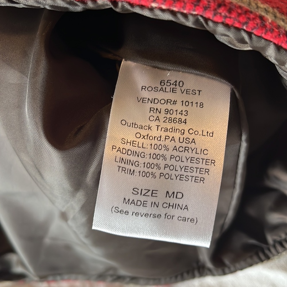 Outback Trading Vest Size M - Picture 4 of 4
